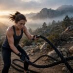 Athlete training at dawn for strength quotes